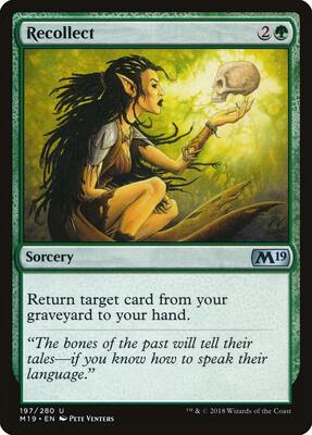 Recollect card from Core Set 2019