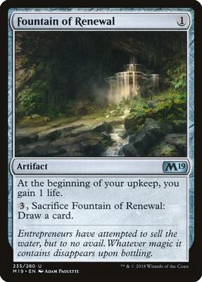 Fountain of Renewal card from Core Set 2019