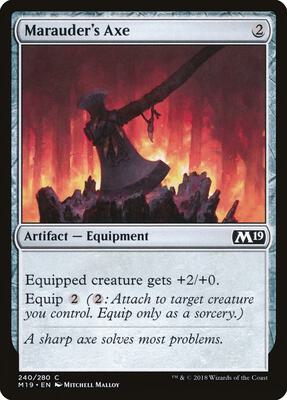 Marauder's Axe card from Core Set 2019