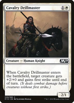 Cavalry Drillmaster card from Core Set 2019