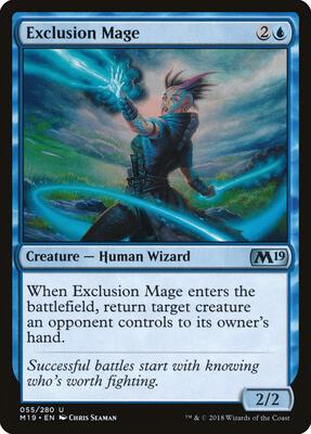 Exclusion Mage card from Core Set 2019