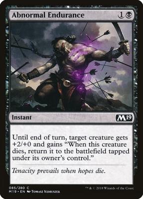 Abnormal Endurance card from Core Set 2019