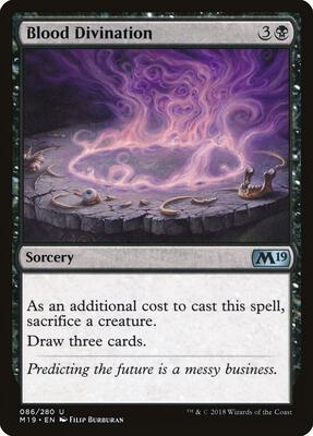 Blood Divination card from Core Set 2019