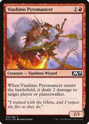Viashino Pyromancer card from Core Set 2019