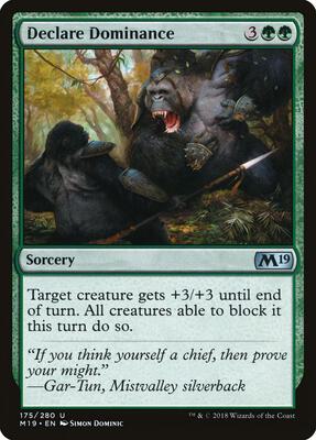 Declare Dominance card from Core Set 2019