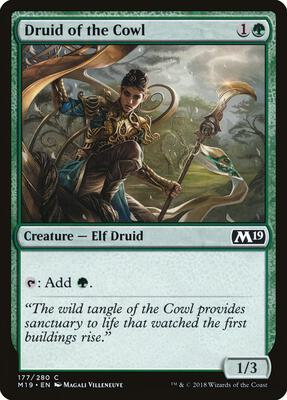 Druid of the Cowl card from Core Set 2019