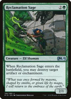 Reclamation Sage card from Core Set 2019