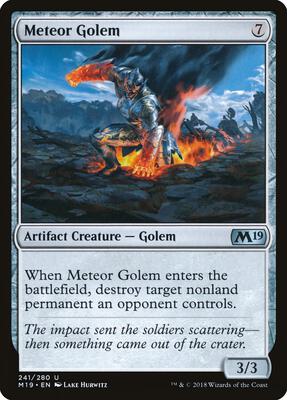 Meteor Golem card from Core Set 2019