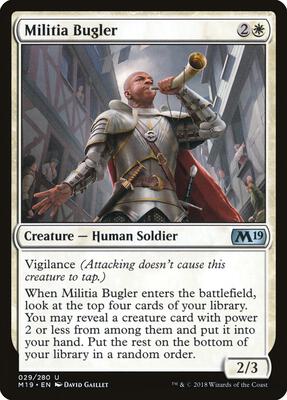 Militia Bugler card from Core Set 2019