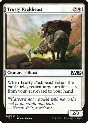 Trusty Packbeast card from Core Set 2019