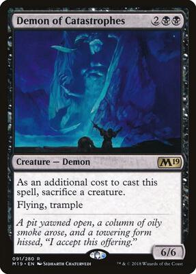 Demon of Catastrophes card from Core Set 2019