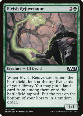 Elvish Rejuvenator card from Core Set 2019