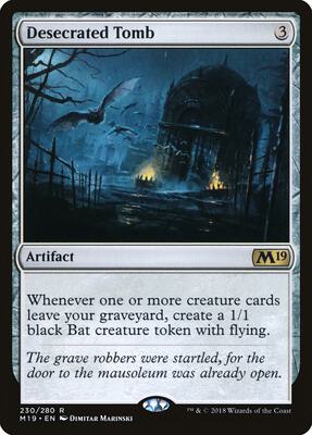 Desecrated Tomb card from Core Set 2019