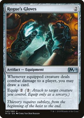 Rogue's Gloves card from Core Set 2019