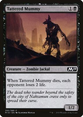 Tattered Mummy card from Core Set 2019