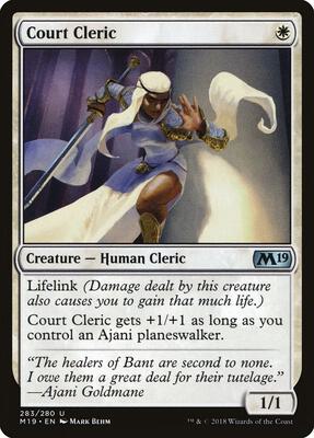 Court Cleric card from Core Set 2019