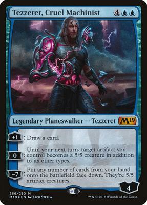 Tezzeret, Cruel Machinist card from Core Set 2019