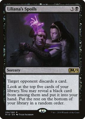 Liliana's Spoils card from Core Set 2019