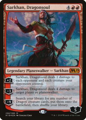 Sarkhan, Dragonsoul card from Core Set 2019