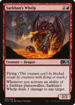 Sarkhan's Whelp card from Core Set 2019
