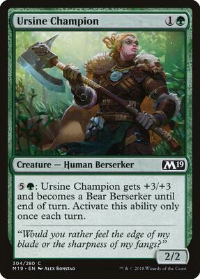 Ursine Champion card from Core Set 2019