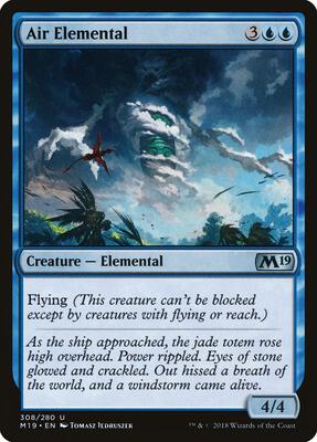 Air Elemental card from Core Set 2019