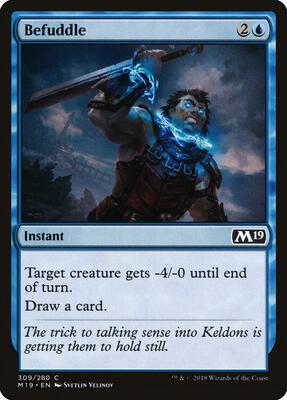 Befuddle card from Core Set 2019