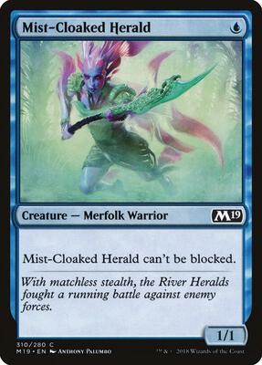 Mist-Cloaked Herald card from Core Set 2019