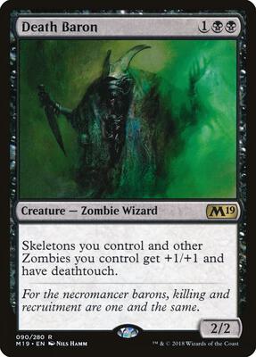 Death Baron card from Core Set 2019