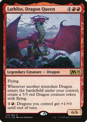 Lathliss, Dragon Queen card from Core Set 2019
