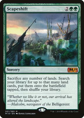 Scapeshift card from Core Set 2019