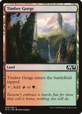 Timber Gorge card from Core Set 2019