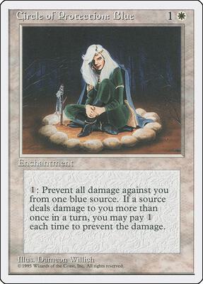 Circle of Protection: Blue card from Fourth Edition