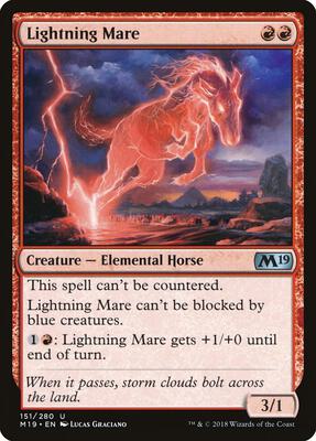 Lightning Mare card from Core Set 2019