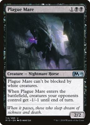 Plague Mare card from Core Set 2019