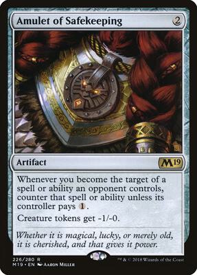 Amulet of Safekeeping card from Core Set 2019