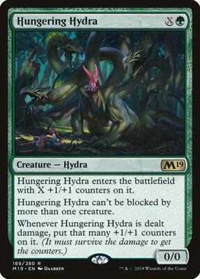 Hungering Hydra card from Core Set 2019