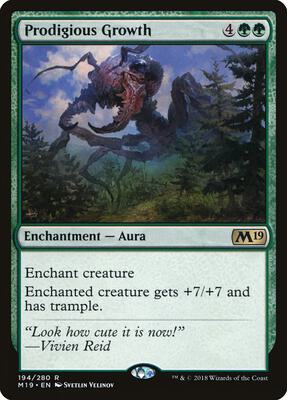 Prodigious Growth card from Core Set 2019