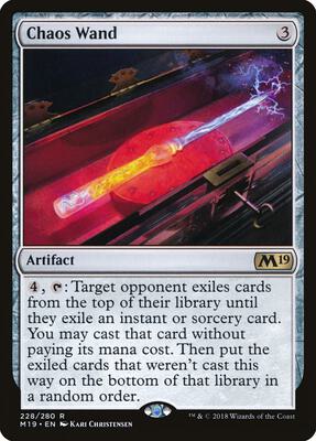 Chaos Wand card from Core Set 2019