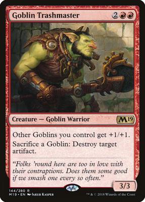 Goblin Trashmaster card from Core Set 2019