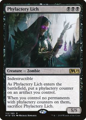 Phylactery Lich card from Core Set 2019