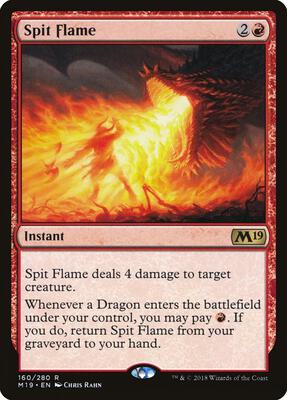 Spit Flame card from Core Set 2019