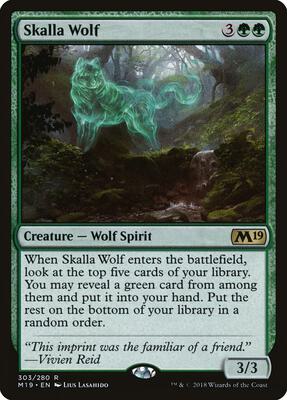 Skalla Wolf card from Core Set 2019