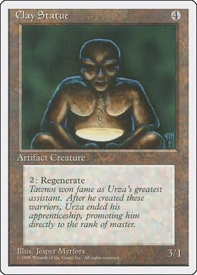Clay Statue card from Fourth Edition