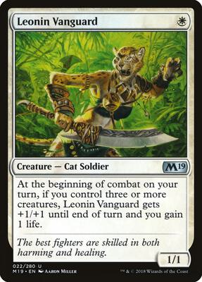 Leonin Vanguard card from Core Set 2019