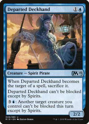 Departed Deckhand card from Core Set 2019