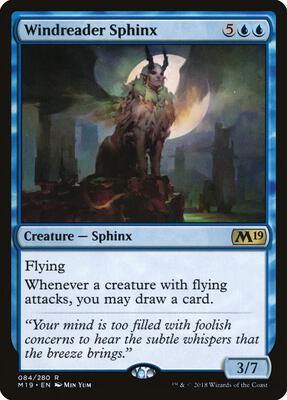 Windreader Sphinx card from Core Set 2019