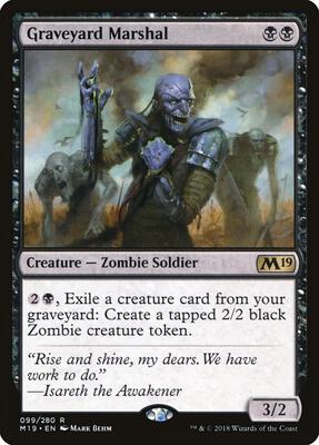 Graveyard Marshal card from Core Set 2019