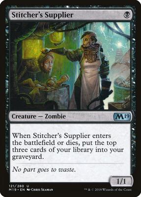 Stitcher's Supplier card from Core Set 2019
