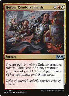 Heroic Reinforcements card from Core Set 2019